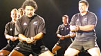 Haka performed by Manaia Maori group for Lions tour to New Zealand
