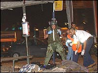 हमले के बाद का दृश्य