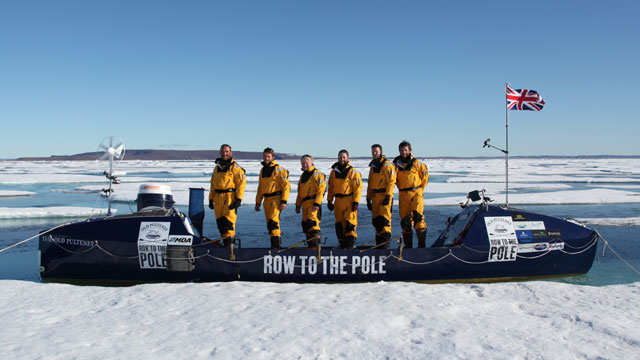 The Crew of the Ice Boat that rowed to the 96 Magnetic Pole location