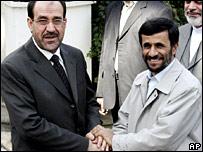 محمود احمدی نژاد و نوری مالکی