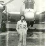 This is me standing in front of a Wellington Bomber at the aerodrome.