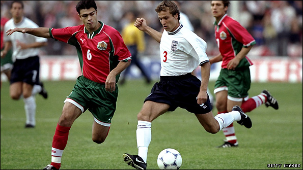 Michael Gray in action for England