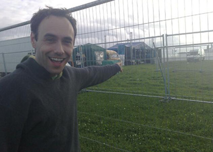 Aled gives away tickets in Newquay - our cameraphone pics