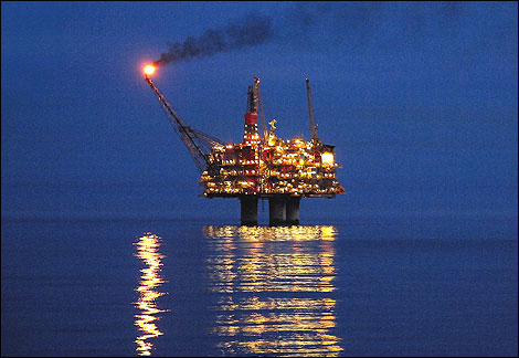 north sea rig