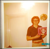 Stuart with his birthday card in 1973