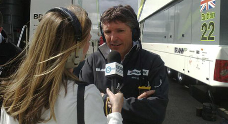 Victoria with Nick Fry of Brawn GP