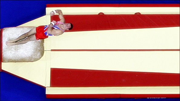 Daniel Keatings on the vault