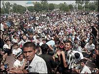 Protest v Uzbekistánu