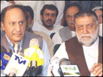 شجاعت حسین اور ظفر اللہ جمالی