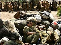 نيروهای اسرائیلی در مرز غزه