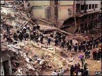 Atentado como organização israelita em Buenos Aires