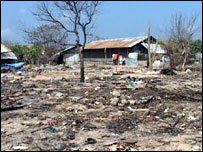 Tsunami destruction in Sri Lanka (file photo)