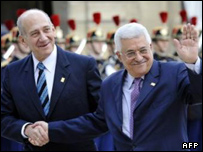 Ehud Olmert ve Mahmud Abbas