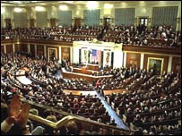 Một phiên họp của Quốc hội Mỹ