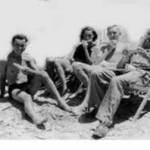 Oh What a Lovely War Sometimes! Hert, Zafira, Helly and Terry on the Tel Aviv Beach.