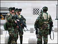 Seguranças para a posse de Bush