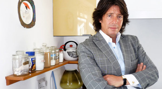Laurence Llewelyn-Bowen in kitchen