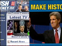 وب سايت های بوش و کری