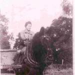 Muriel on her grandfather's farm