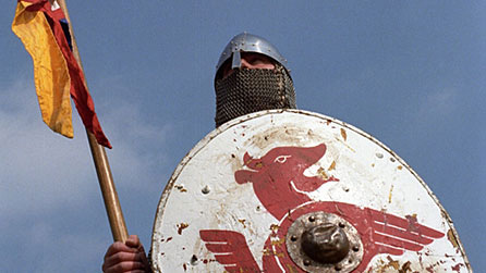 Milwr Normanaidd - ail-gread o frwydrau'r Normaniaid ar gyfer y rhaglen Battlefield Britain:Hastings