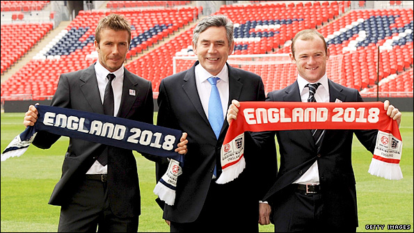 This is the image of English football that the 2018 bid team are trying to promote