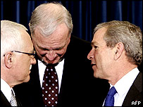 Václav Klaus a George Bush