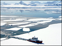 HMS Endurance can cut through metre-thick ice