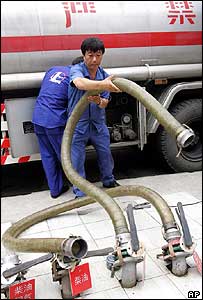 Posto de gasolina na China