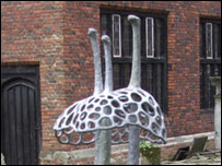 Memorial sculpture in Christchurch Park