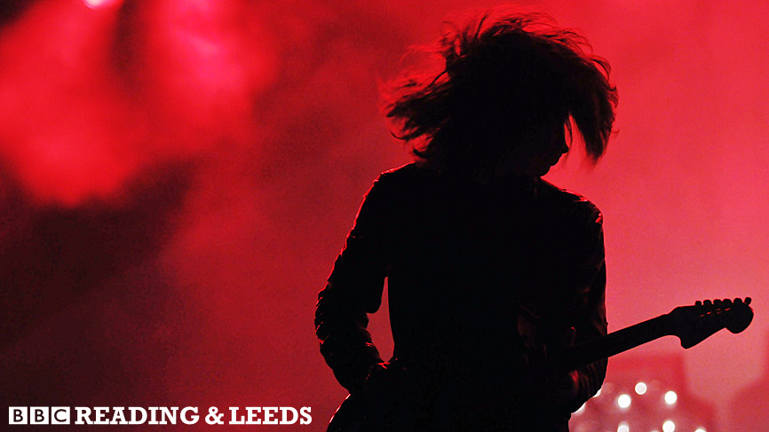 Arctic Monkeys on the main stage at Reading