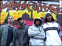 Young admirers of the mural