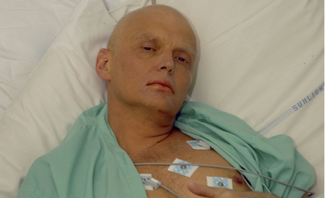 मौत से पहले अस्पताल वार्ड में लित्विनेन्को. तस्वीर- गेटी