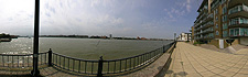 View across the river to Shadwell and Wapping