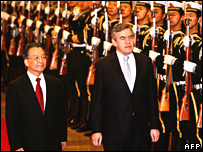 गॉर्डन ब्राउन और वेन जियाबाओ