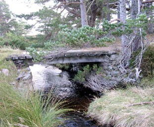 Drochaid thairis air An Leth Allt 