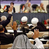 Hlasováni v iráckém parlamentě