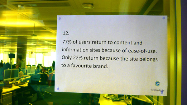 Accessibility poster around the BBC