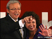 کوین راد نخست وزیر جدید استرالیا و همسرش