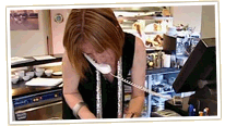 Restaurateur dealing with an awkward customer