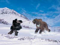 Hunter and short-faced bear