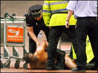 ग्लासगो में गिरफ़्तारी