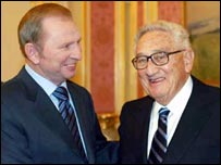 Фото УНІАН - Кучма і Кіссінджер