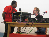 Gary Crowley with Deborah Williams from Rich Mix