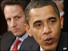 Barack Obama and Tim Geithner