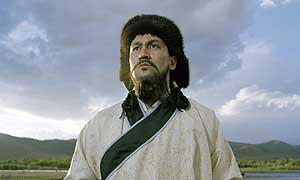 Genghis Khan played by Orgil Makhaan 