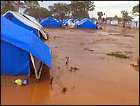 Flooded IDP camps in Vavuniya