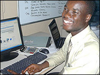 A web entrepreneur in Ghana