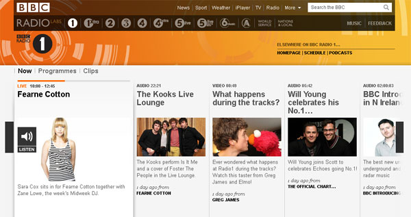 A screenshot of the Radio 1 Labs release