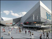 伦敦奥运水上运动中心模拟图