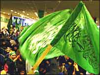 Geçen Ocak'ta Hamas taraftarları